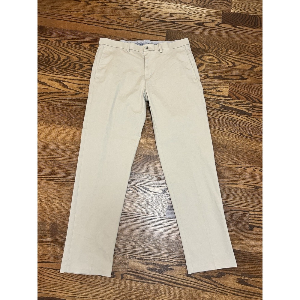 Haggar Comfort Stretch Khaki Dress Pants Size 34x32
